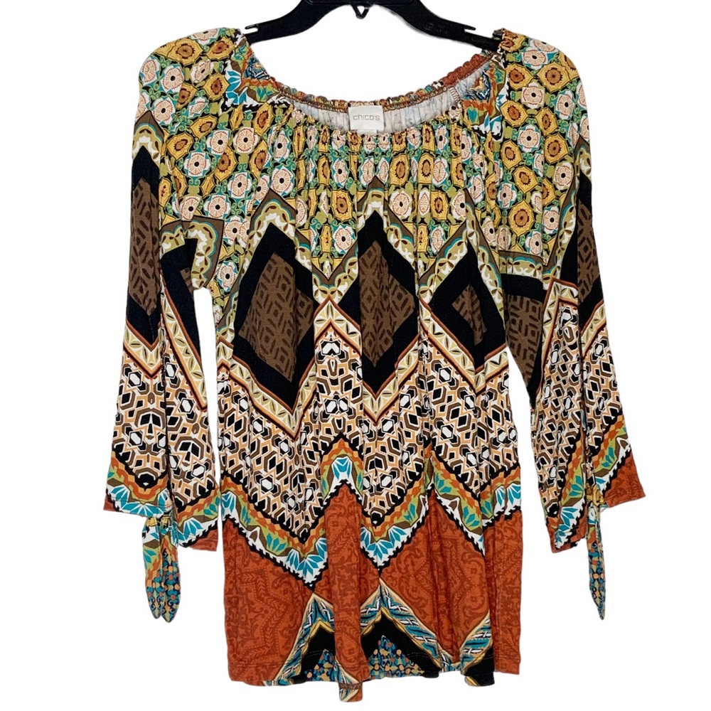 Chico’s bohemian top with long sleeves. Size L